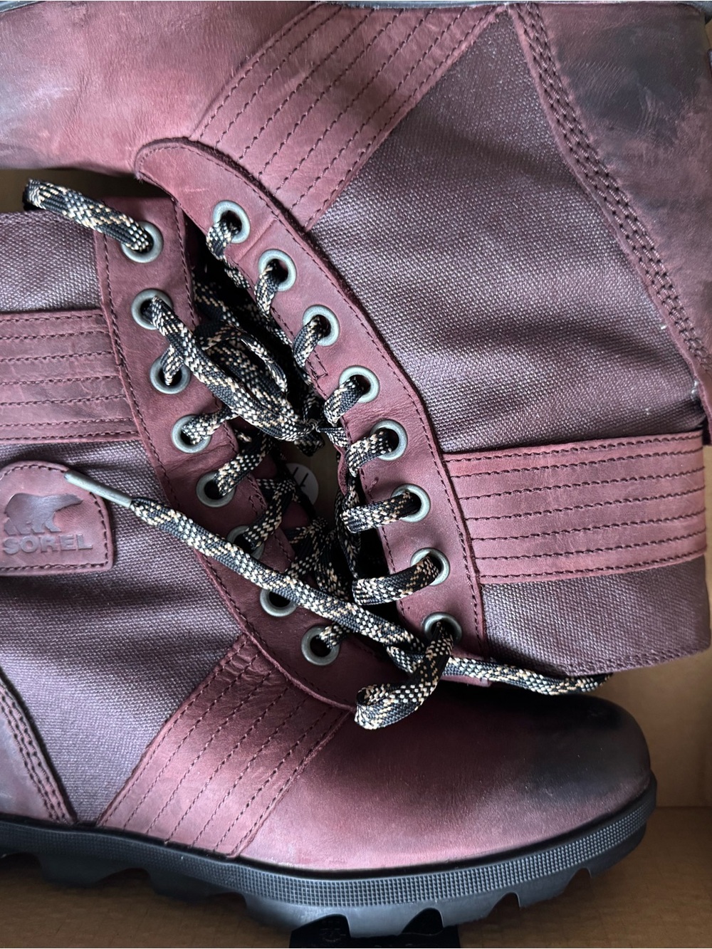 Sorel Women's Lace-Up Boots in Plum